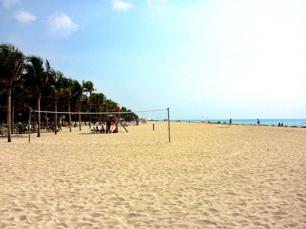 Strand beim Hotel Riu Yukatan