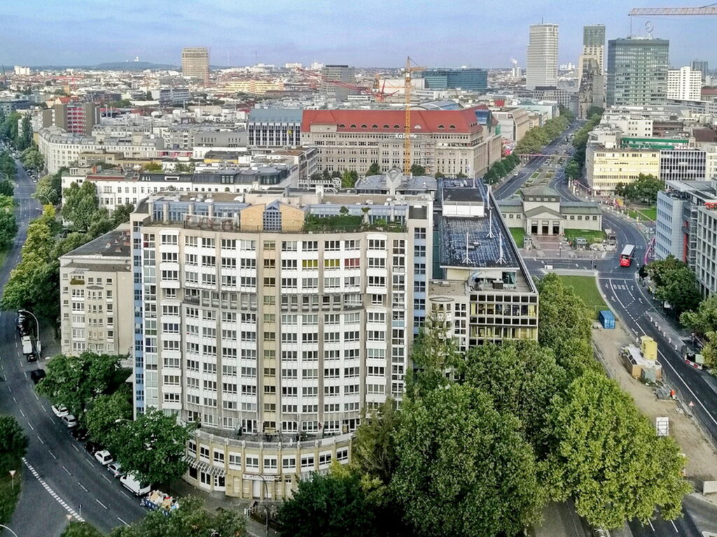 Blick auf Berlin vom Hotelzimmer aus.