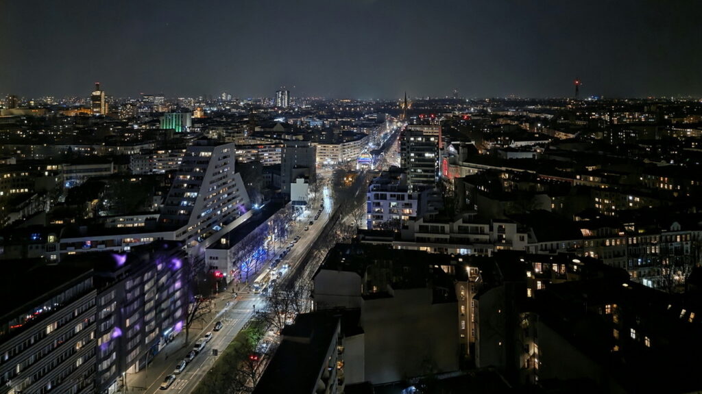 Blick auf Berlin vom Hotelzimmer aus.