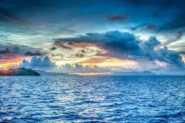 Sonnenuntergang auf Bora Bora